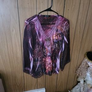 Bleu  blouse size small